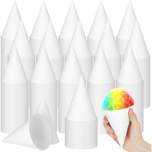 image:imageSumind 1500 Pieces Paper Cone Cups Bulk 6 Oz Disposable for Dispenser  Pre Coated Leakproof Snow Cone Ice Cream Cups for Water Cooler Office Home Wedding Birthday Summer Party Supplies1500