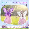 image:imageSumind 2 Pcs Fairy Wing Butterfly Wing for KidsPurple GreenDark Purple  White