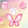 image:imageSumind 2 Pcs Fairy Wing Butterfly Wing for KidsPurple GreenLake Blue and Pink