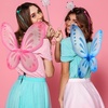 image:imageSumind 2 Pcs Fairy Wing Butterfly Wing for KidsPurple GreenLake Blue and Pink