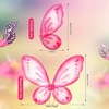 image:imageSumind 2 Pcs Fairy Wing Butterfly Wing for KidsPurple GreenLake Blue and Pink