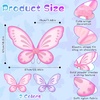 image:imageSumind 2 Pcs Fairy Wing Butterfly Wing for KidsPurple GreenLight Purple  Pink