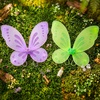 image:imageSumind 2 Pcs Fairy Wing Butterfly Wing for KidsPurple GreenPurple  Green