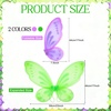 image:imageSumind 2 Pcs Fairy Wing Butterfly Wing for KidsPurple GreenPurple  Green
