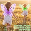 image:imageSumind 2 Pcs Fairy Wing Butterfly Wing for KidsPurple GreenPurple  Green