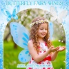 image:imageSumind 2 Pcs Fairy Wing Butterfly Wing for KidsPurple GreenWhite  Blue