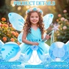 image:imageSumind 2 Pcs Fairy Wing Butterfly Wing for KidsPurple GreenWhite  Blue