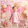image:imageSumind 2 Pcs Fairy Wing Butterfly Wing for KidsPurple GreenWhite  Pink