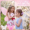 image:imageSumind 2 Pcs Fairy Wing Butterfly Wing for KidsPurple GreenWhite  Pink