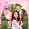 image:imageSumind 2 Pcs Fairy Wing Butterfly Wing for KidsPurple GreenWhite  Pink