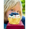 image:imageSumind 400 Pcs Mini Foil Cupcake Liners Holiday Baking CupsRedGold