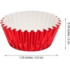 image:imageSumind 400 Pcs Mini Foil Cupcake Liners Holiday Baking CupsRedRed