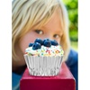 image:imageSumind 400 Pcs Mini Foil Cupcake Liners Holiday Baking CupsRedSilver