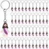 image:imageSumind 48 Pcs Jesus Toys Figurine Christian Keychain Jesus Doll Religious Keychain Bulk Classic Christian Rings for ChristMulticolorWhite Jesus Loves YouPurple