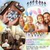 image:imageSumind 48 Pcs Jesus Toys Figurine Christian Keychain Jesus Doll Religious Keychain Bulk Classic Christian Rings for ChristMulticolorWhite Jesus Loves YouBlue