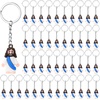 image:imageSumind 48 Pcs Jesus Toys Figurine Christian Keychain Jesus Doll Religious Keychain Bulk Classic Christian Rings for ChristMulticolorWhite Jesus Loves YouBlue