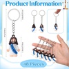image:imageSumind 48 Pcs Jesus Toys Figurine Christian Keychain Jesus Doll Religious Keychain Bulk Classic Christian Rings for ChristMulticolorWhite Jesus Loves YouBlue