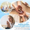 image:imageSumind 48 Pcs Jesus Toys Figurine Christian Keychain Jesus Doll Religious Keychain Bulk Classic Christian Rings for ChristMulticolorWhite Jesus Loves YouPurple