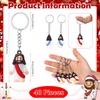 image:imageSumind 48 Pcs Jesus Toys Figurine Christian Keychain Jesus Doll Religious Keychain Bulk Classic Christian Rings for ChristMulticolorWhite Jesus Loves YouBright Color
