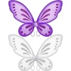 Dark Purple  White