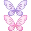 image:imageSumind 2 Pcs Fairy Wing Butterfly Wing for KidsPurple GreenLight Purple  Pink