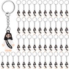 image:imageSumind 48 Pcs Jesus Toys Figurine Christian Keychain Jesus Doll Religious Keychain Bulk Classic Christian Rings for ChristMulticolorWhite Jesus Loves YouBlack