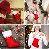 image:imageSumind 100 Pcs Christmas Felt Stockings 15 InchRed with White TrimRed With White Trim
