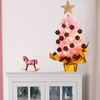 image:imageSumind 24 Mini Christmas Tree with LED Lights Red Ball RedBlack pink