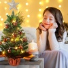 image:imageSumind 24 Mini Christmas Tree with LED Lights Red Ball RedCoffee Color