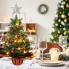 image:imageSumind 24 Mini Christmas Tree with LED Lights Red Ball RedCoffee Color
