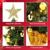 image:imageSumind 24 Mini Christmas Tree with LED Lights Red Ball RedGold