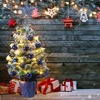 image:imageSumind 24 Mini Christmas Tree with LED Lights Red Ball RedNavy Blue