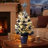 image:imageSumind 24 Mini Christmas Tree with LED Lights Red Ball RedNavy Blue