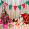 image:imageSumind 24 Mini Christmas Tree with LED Lights Red Ball RedPeach Red