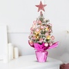 image:imageSumind 24 Mini Christmas Tree with LED Lights Red Ball RedPink pink