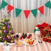 image:imageSumind 24 Mini Christmas Tree with LED Lights Red Ball RedPurple
