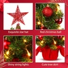image:imageSumind 24 Mini Christmas Tree with LED Lights Red Ball RedRed