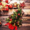 image:imageSumind 24 Mini Christmas Tree with LED Lights Red Ball RedRed