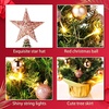 image:imageSumind 24 Mini Christmas Tree with LED Lights Red Ball RedRose Gold