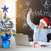 image:imageSumind 24 Mini Christmas Tree with LED Lights Red Ball RedRoyal Blue