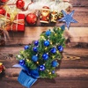 image:imageSumind 24 Mini Christmas Tree with LED Lights Red Ball RedSapphire Blue