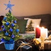image:imageSumind 24 Mini Christmas Tree with LED Lights Red Ball RedSapphire Blue