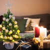 image:imageSumind 24 Mini Christmas Tree with LED Lights Red Ball RedWhite