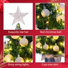 image:imageSumind 24 Mini Christmas Tree with LED Lights Red Ball RedWhite