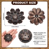 image:imageSumind 60 Pieces Lotus Incense Holder Brass Incense Holder Pack Lotus Incense Sticks Holder Cone Ash Catcher Home Fragrance Accessories for Home Decoration Yoga SpaBronze