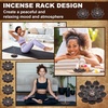 image:imageSumind 60 Pieces Lotus Incense Holder Brass Incense Holder Pack Lotus Incense Sticks Holder Cone Ash Catcher Home Fragrance Accessories for Home Decoration Yoga SpaBronze