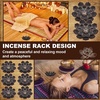image:imageSumind 60 Pieces Lotus Incense Holder Brass Incense Holder Pack Lotus Incense Sticks Holder Cone Ash Catcher Home Fragrance Accessories for Home Decoration Yoga SpaBronze