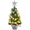 image:imageSumind 24 Mini Christmas Tree with LED Lights Red Ball RedWhite
