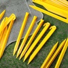 image:imageSumind 24 Pcs Plastic Tent Stakes 12 Inches Yellow Hook Pegs12 Inches