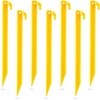 image:imageSumind 24 Pcs Plastic Tent Stakes 12 Inches Yellow Hook Pegs12 Inches